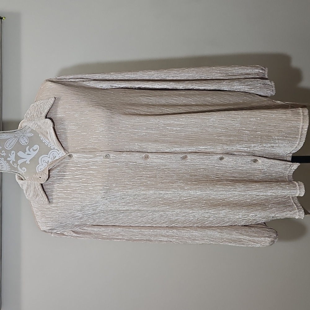 Cato Cream Button Down Shirt for Women